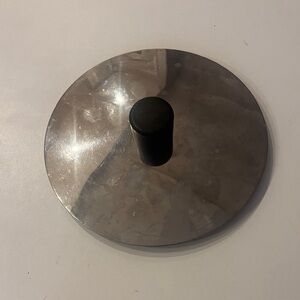 Alessi Stainless Steel Lid with Black Knob